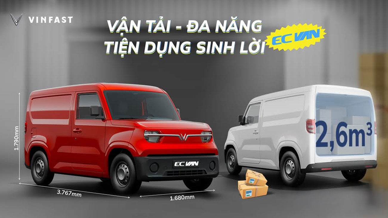 Vinfast ECVan – Xe Điện Thương Mại Đa Dụng Chuẩn Bị Ra Mắt | Tiết Kiệm – Thông Minh – Xanh Sạch