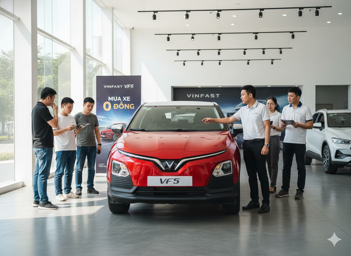 Mua xe 0 đồng Vinfast VF5