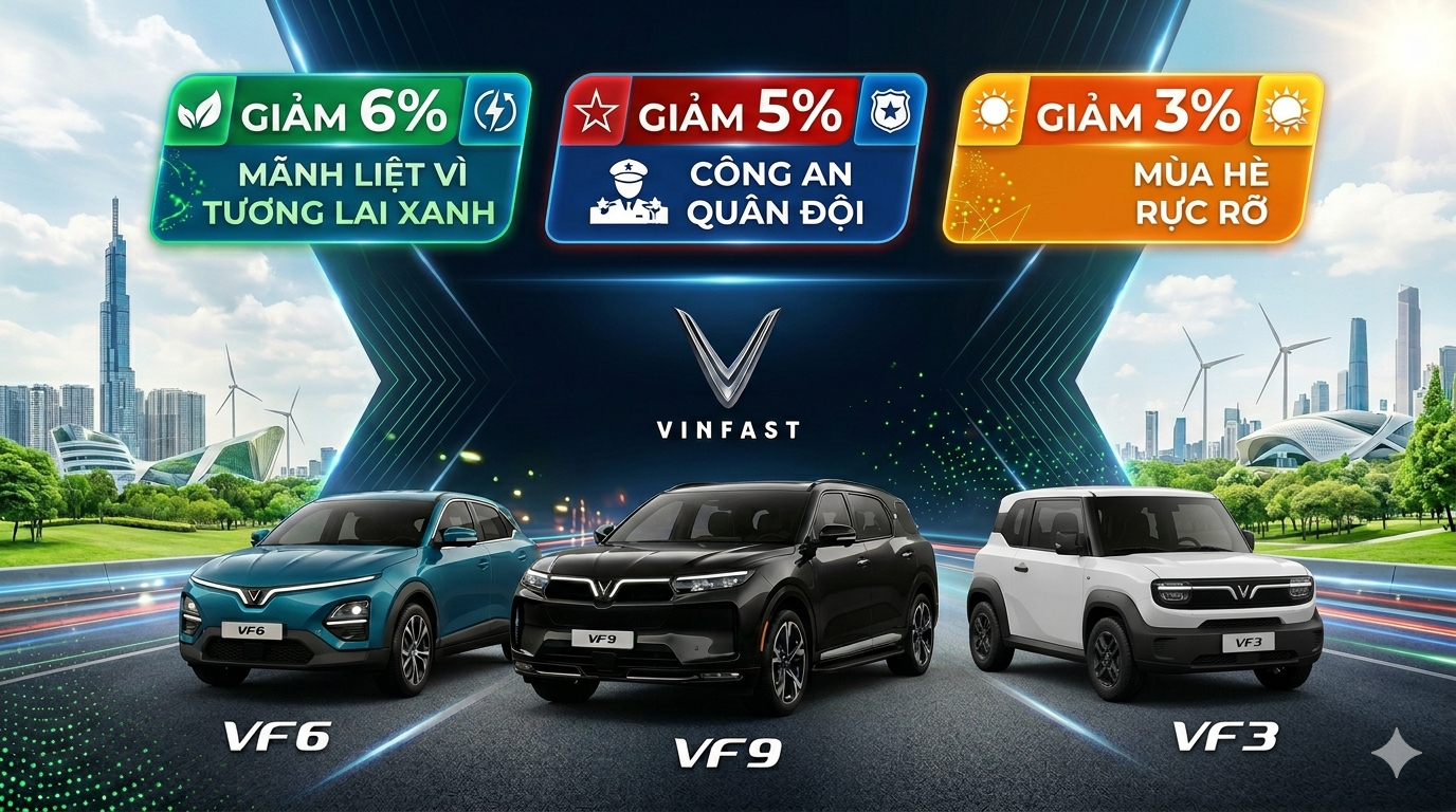Bảng Giá Xe VinFast Tháng 6