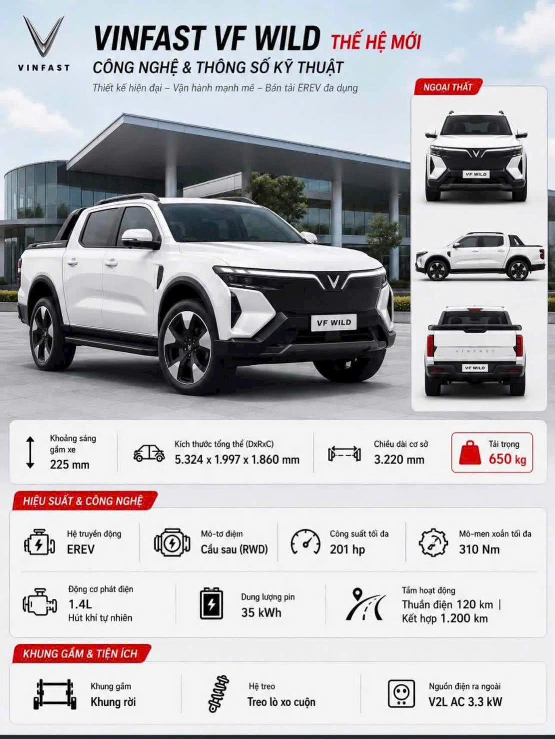 GIÁ XE BÁN TẢI WILD 2026